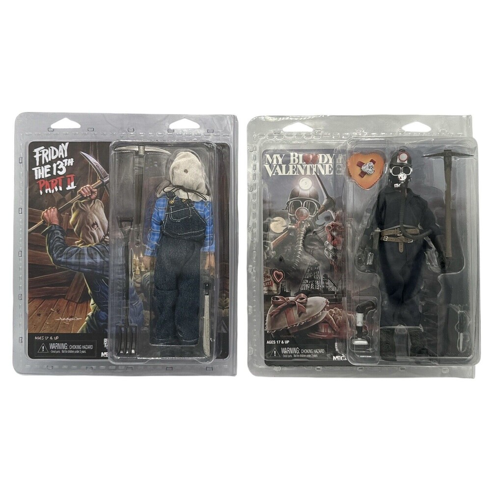 NECA Friday the 13th Part 2 Jason Voorhees & My Bloody Valentine Miner Retro Set